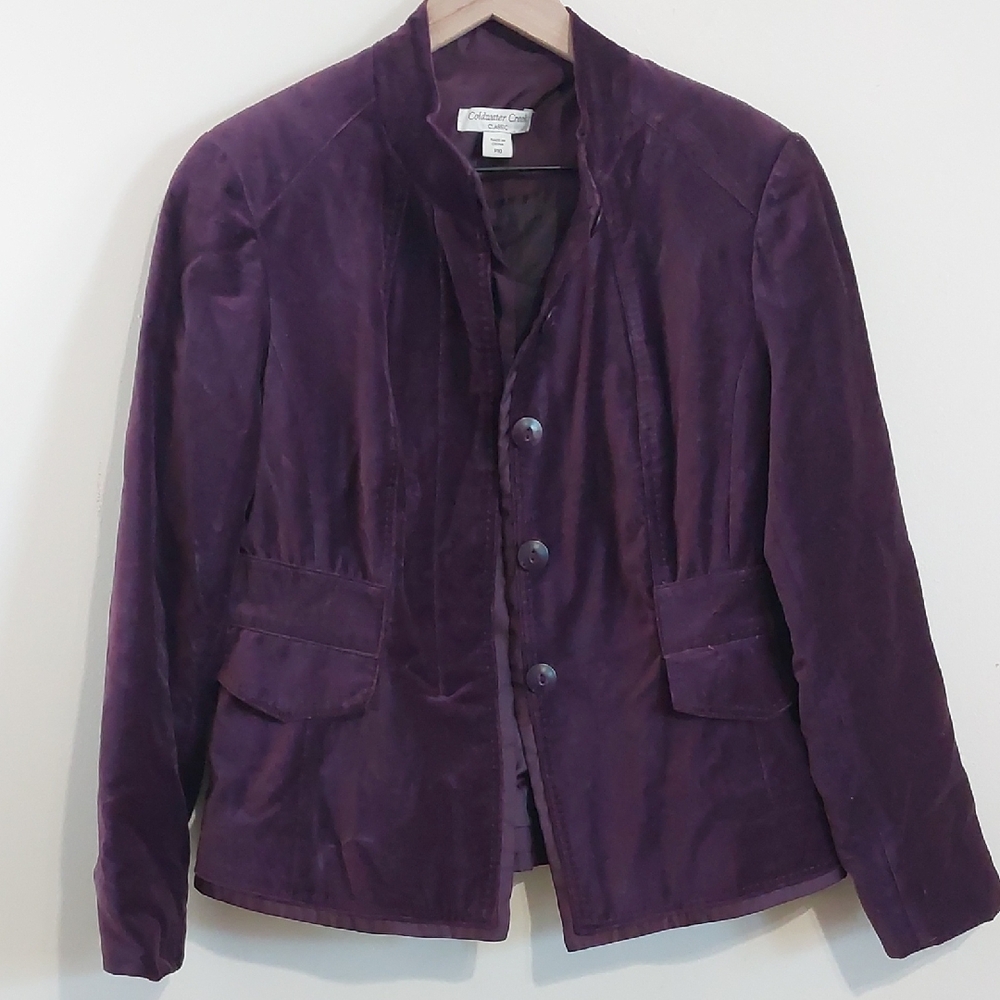 Coldwater Creek Velvet Blazer